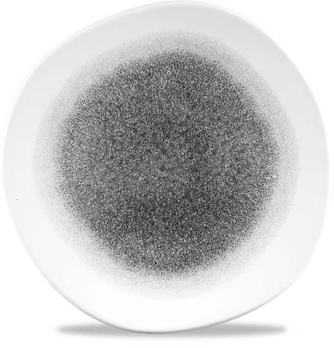Churchill - Piatto organico 26,4 cm Raku Quartz Black Studio Prints