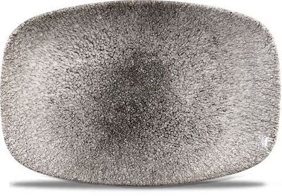 Churchill - Piatto oblungo 23,7 x 15,7 cm Raku Quartz Black Studio Prints