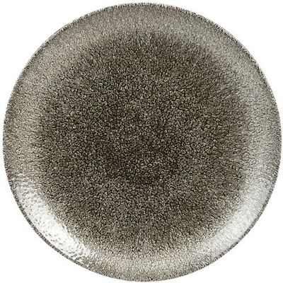 Churchill - Piatto piano 21,7 cm Raku Quartz Black Studio Prints