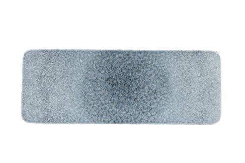 Churchill - Piatto rettangolare 37,6 x 14 cm Raku Topaz Blue Studio Prints