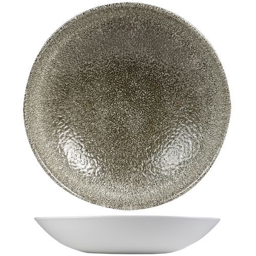 Churchill - Piatto fondo 18,2 cm Raku Quartz Black Studio Prints
