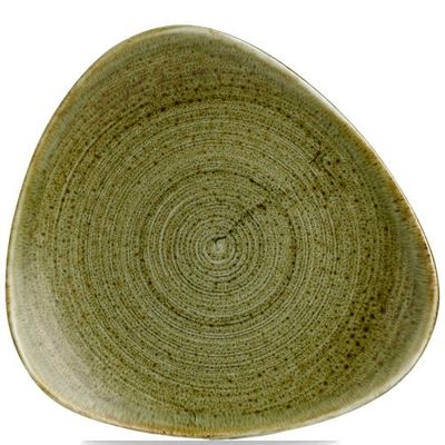 Churchill  - Piatto triangolare 24,5 cm Plume Olive