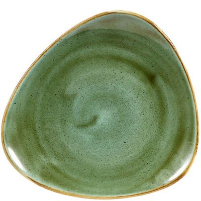 Churchill ​- Piatto piano triangolare 19,2 cm Samphire Green