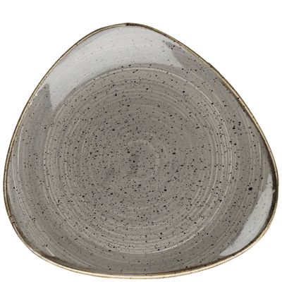 Churchill ​- Piatto piano triangolare 19,2 cm Peppercorn Grey