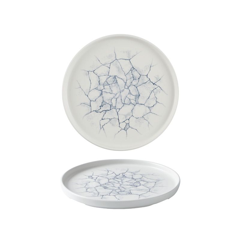 Churchill - Piatto con bordo verticale 26 cm Kintsugi Pearl Grey Studio Prints