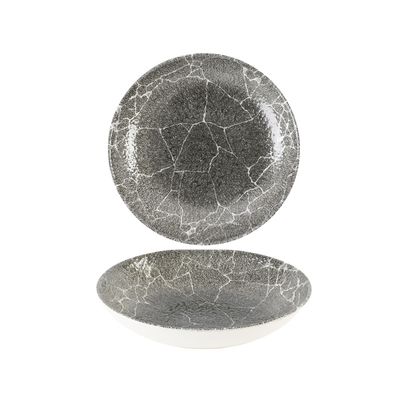 Churchill - Piatto fondo 18,2 cm Kintsugi Reverse Quartz Black Studio Prints