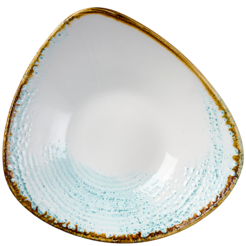 Churchill - Ciotola triangolare 23,5 cm Homespun Accents Aquamarine Studio Prints