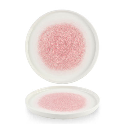 Churchill - Piatto con bordo verticale 21 cm Raku Rose Quartz Pink Studio Prints