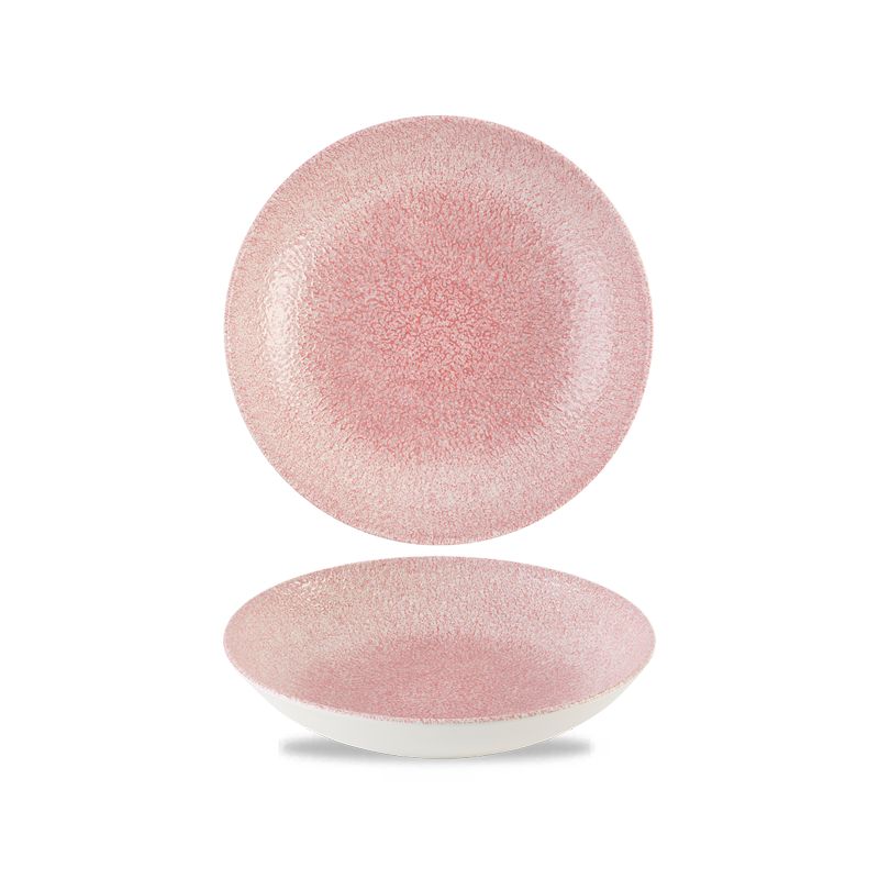Churchill - Piatto fondo 24,8 cm Raku Rose Quartz Pink Studio Prints