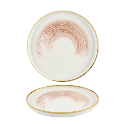 Churchill - Piatto con bordo verticale 21 cm Homespun Accents Coral Studio Prints