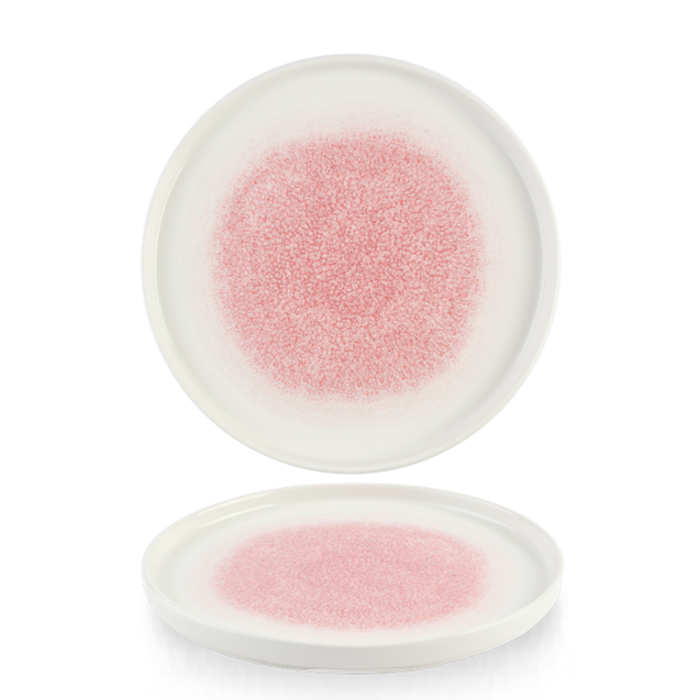 Churchill - Piatto con bordo verticale 26 cm Raku Rose Quartz Pink Studio Prints
