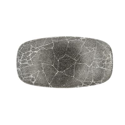 Churchill - Piatto oblungo 29,8 x 15,3 cm Kintsugi Reverse Quartz Black Studio Prints