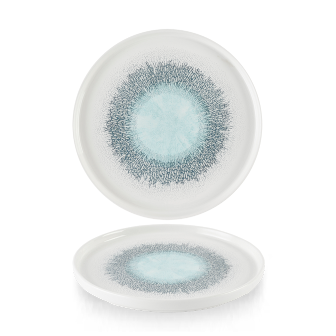 Churchill - Piatto con bordo verticale 26 cm Fusion Aquamarine Studio Prints