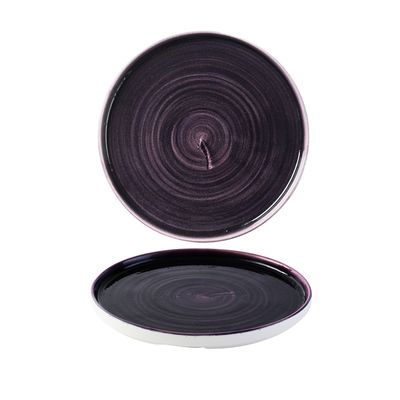Churchill - Piatto con bordo verticale 26 cm Patina Deep Purple