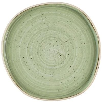 Churchill - Piatto organico con bordi verticali 25 cm Sage Green