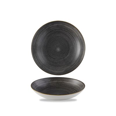 Churchill - Piatto fondo 18,2 cm Raw Black
