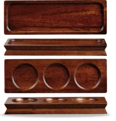Churchill - Vassoio da servizio 3 rientranze 27 x 9 cm Buffet Wood