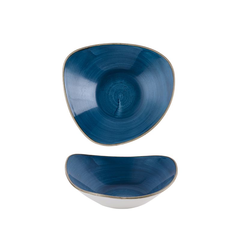 Churchill - Ciotola triangolare 23,5 cm Java Blue