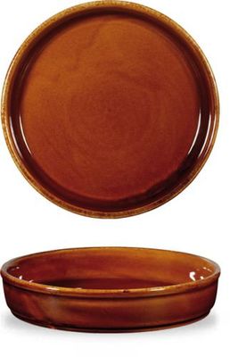 Churchill - Piatto con bordo 17 cm Simmer Brown Rustics Simmer