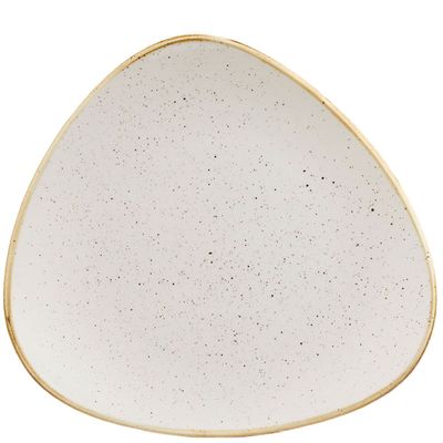 Churchill ​- Piatto piano triangolare 19,2 cm Barley White