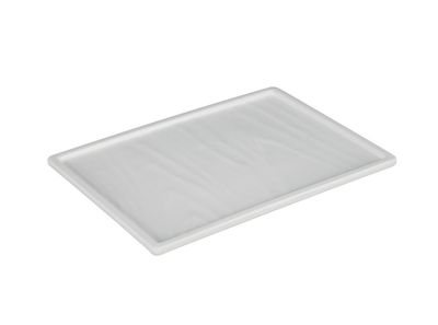 Ilsa - Vassoio rettangolare avorio 20,3 x 14,6 x 1,3 cm Efay Taiji