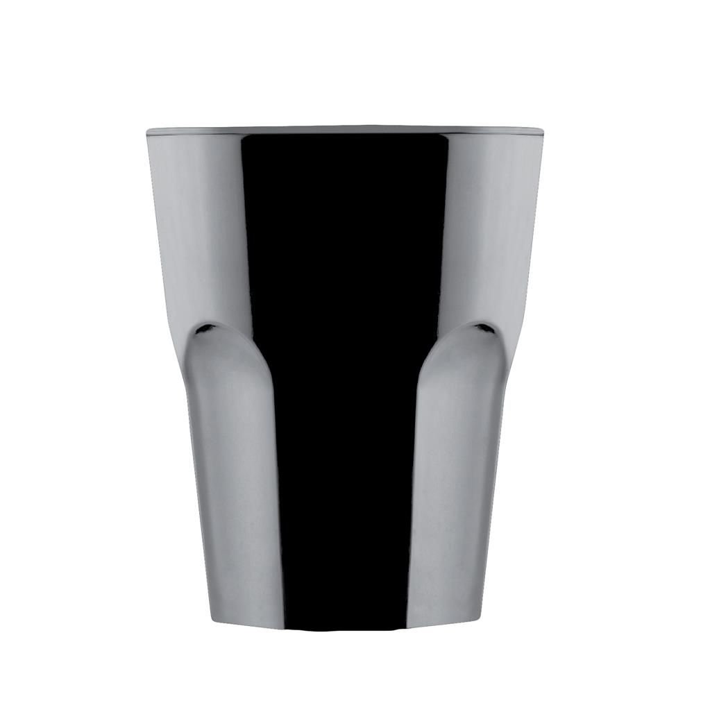 Bicchiere Granity 29 cl Nero - Gold Plast