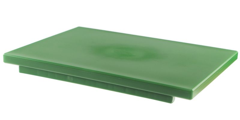 Mc - Tagliere con fermi politilene verde 50 x 30 cm