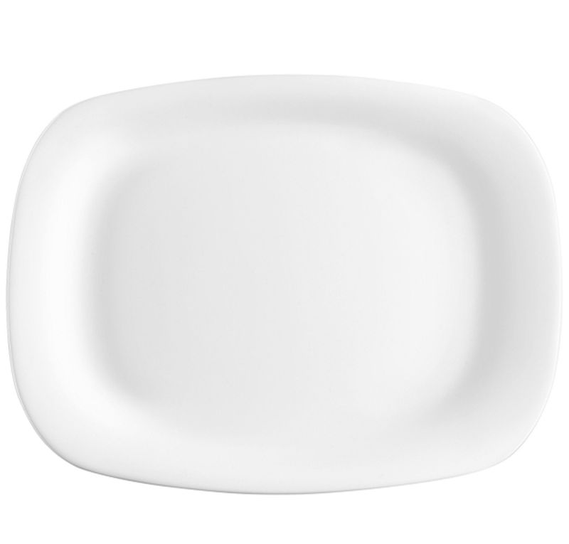 Bormioli Rocco - Piatto Rettangolare 21 x 18 cm Bianco Parma