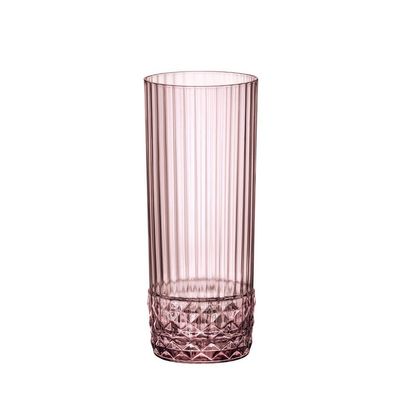 Bicchiere Long Drink 40 cl America &#39;20s Lilac Rose - Bormioli Rocco