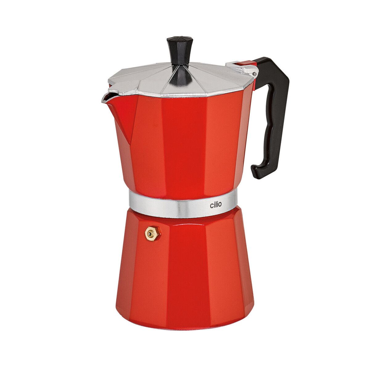 Caffettiera Classica 6 tazze Rossa - cilio