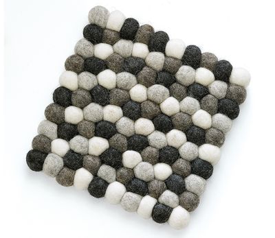 Sottopentola quadrato 21 x 21 cm Grigio Lana - cilio