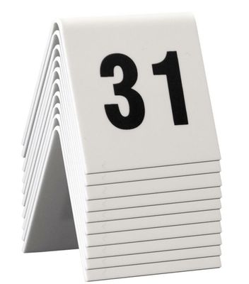 Securit - Numeri Da Tavolo 31/40 5 x 4 cm Bianco