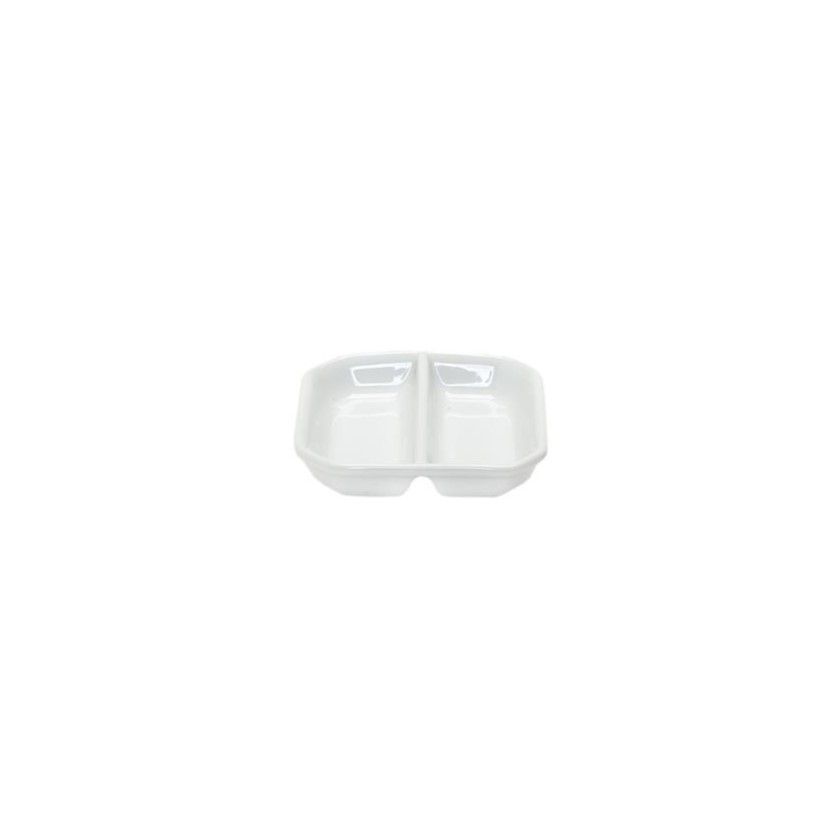 Piattino 2 Scomparti 9 x 9 cm Forma 40 - Royal Porcelain