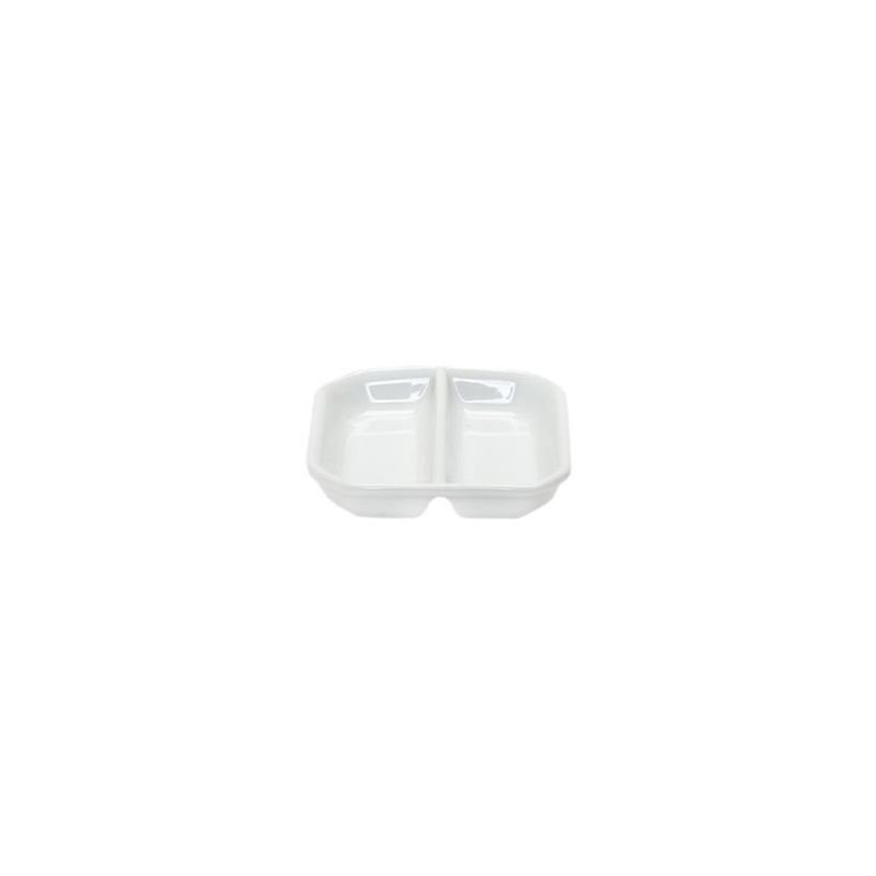 Piattino 2 Scomparti 9 x 9 cm Forma 40 - Royal Porcelain