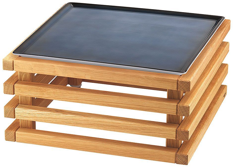 Frilich - Piatto con supporto Blu 18,3 h Raiser Oak