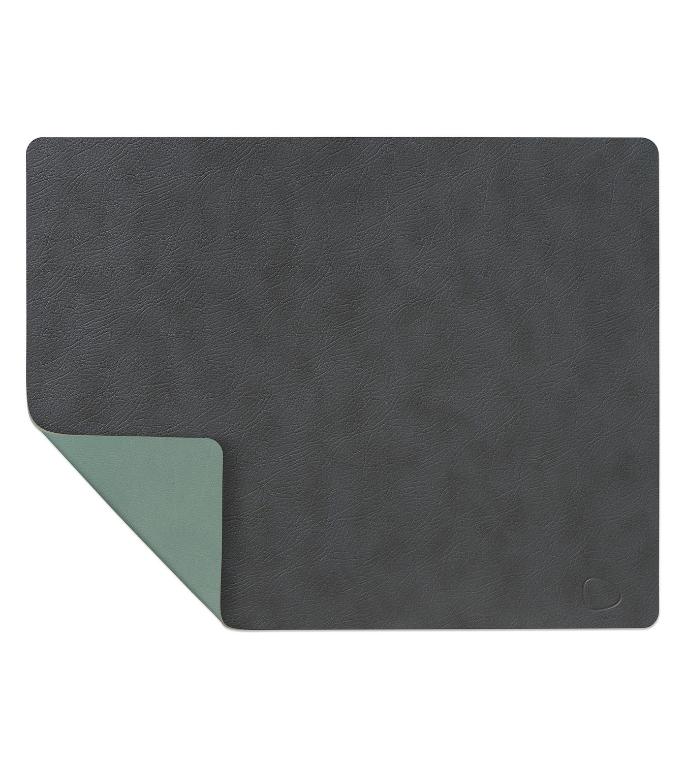 Lind DNA - Tovaglietta Double Square Cloud anthracite/Nupo pastel green 35x45 cm