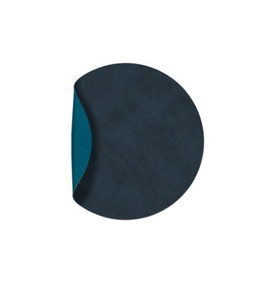 Lind DNA - Tovaglietta Double Circle Nupo midnight blue/Nupo petrol 30 cm