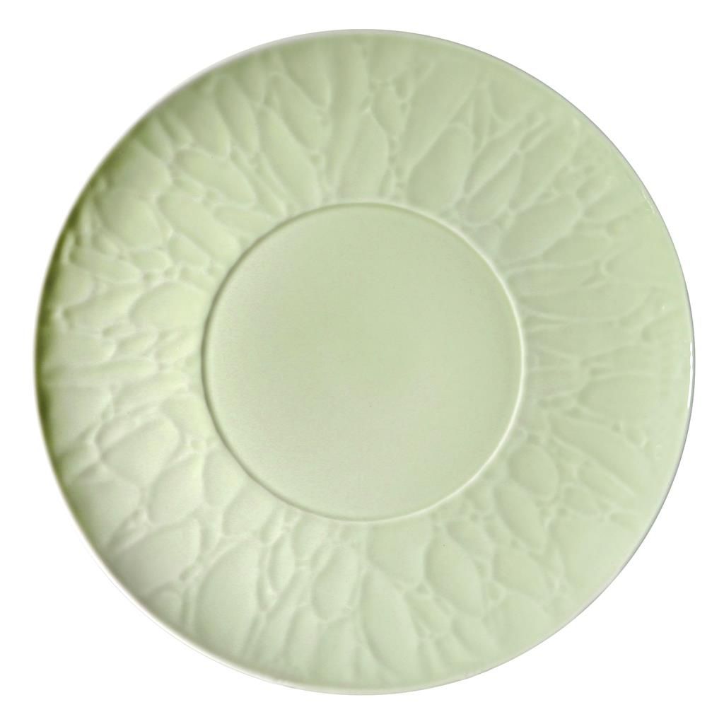 Piatto Piano Signature 28,5 cm Atelier Moss Verde - Royal Porcelain
