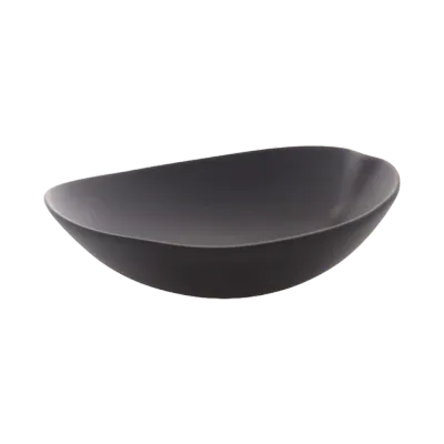Cookplay - Ciotola per insalata nera opaco 21,5 x 22 cm Shell Line