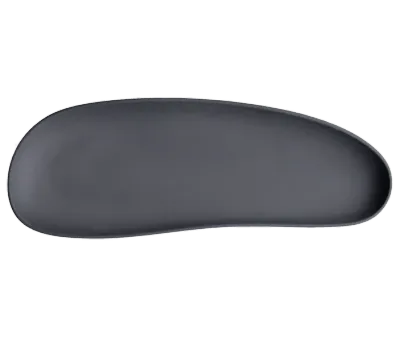 Cookplay - Piatto fondo lungo nero opaco 33,5 x 12 cm Yayoi