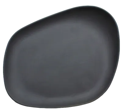 Cookplay - Piatto piano nero opaco 23 cm Yayoi