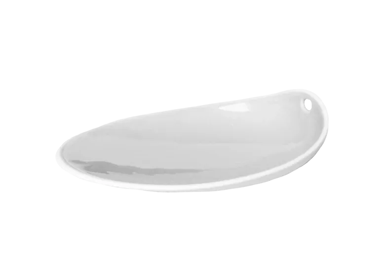 Cookplay - Piattino opaco bianco 14 x 11 cm Jomon