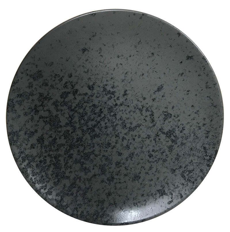 Bauscher - Piatto Piano 23 cm Nero Sandstone
