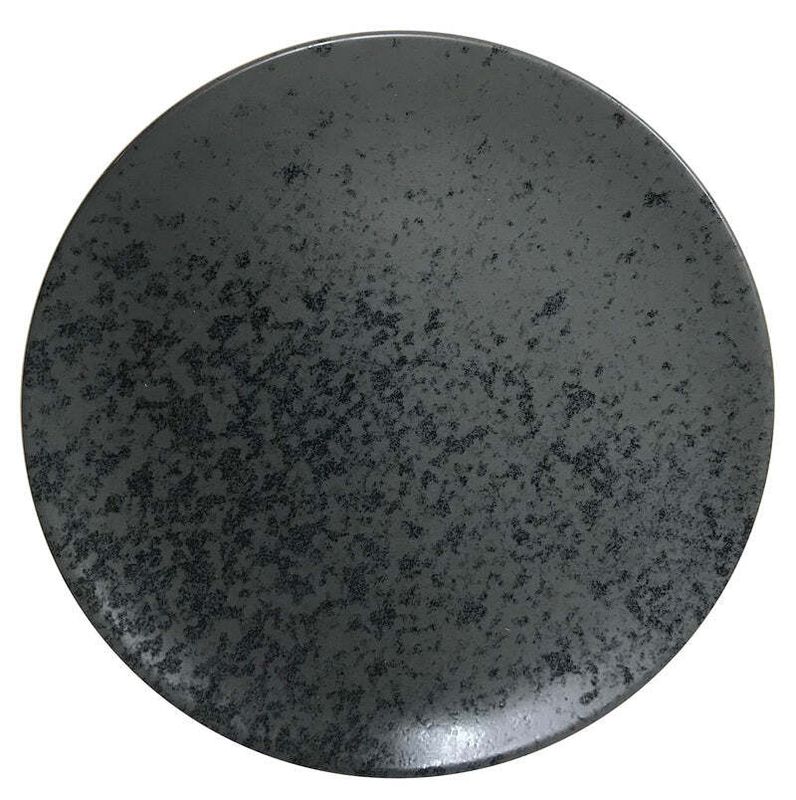 Bauscher - Piatto Piano 17 cm Nero Sandstone