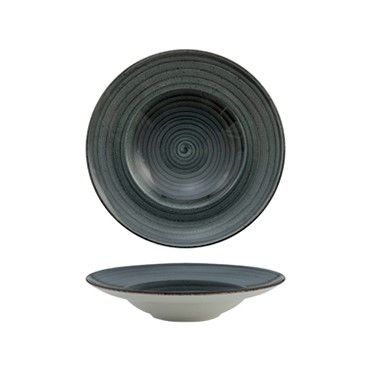 Güral Porselen - Piatto Pasta 26 cm Avanos Antracite