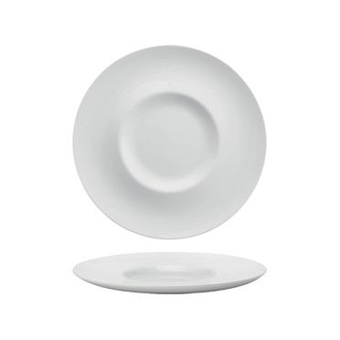 Güral Porselen - Piatto Piano con Falda 31 cm Athens Bianco