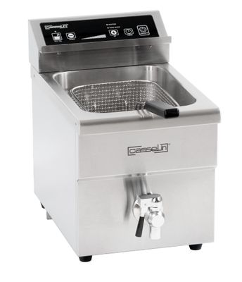 Casselin - Friggitrice a induzione con scarico 8 l