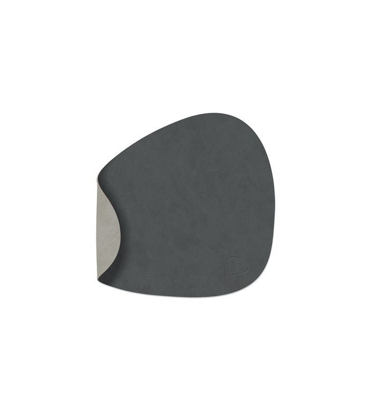 Lind DNA - Tovaglietta Double Curve Nupo anthracite/Nupo light grey 24x28 cm