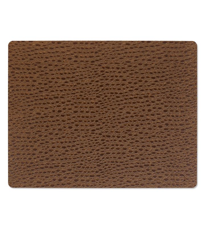 Lind DNA - Tovaglietta Lace Square Brown 35x45 cm