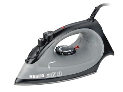 Corby - Ferro a vapore nero e grigio 1200 W Sherwood